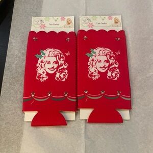 Dolly Parton set 2 New Can Coozies with Studs